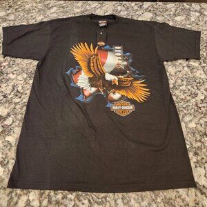 Vintage Harley Davidson Susquehanna Valley Harrisburg Black Size L NWT NOS 2004